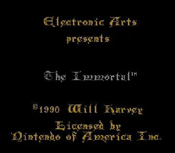 Immortal, The (USA) screen shot title